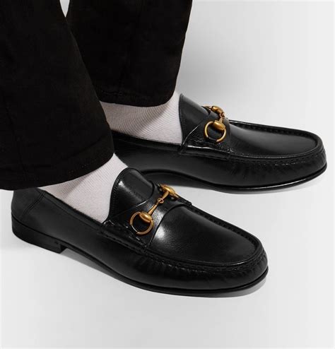 gucci easy roos horsebit collapsible-heel leather loafers|Gucci handbags sale.